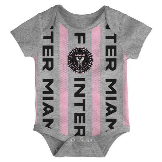 Newborn Inter Miami 3-Pack Bodysuit Set