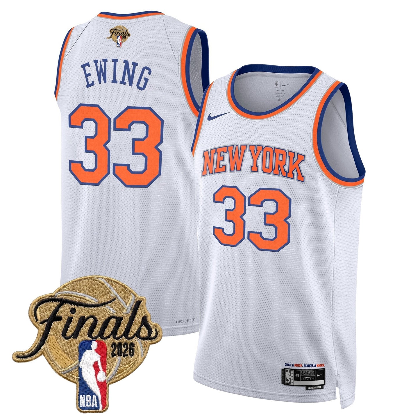 NYK Men's 2026 Champion Swingman Jersey - All Stitched