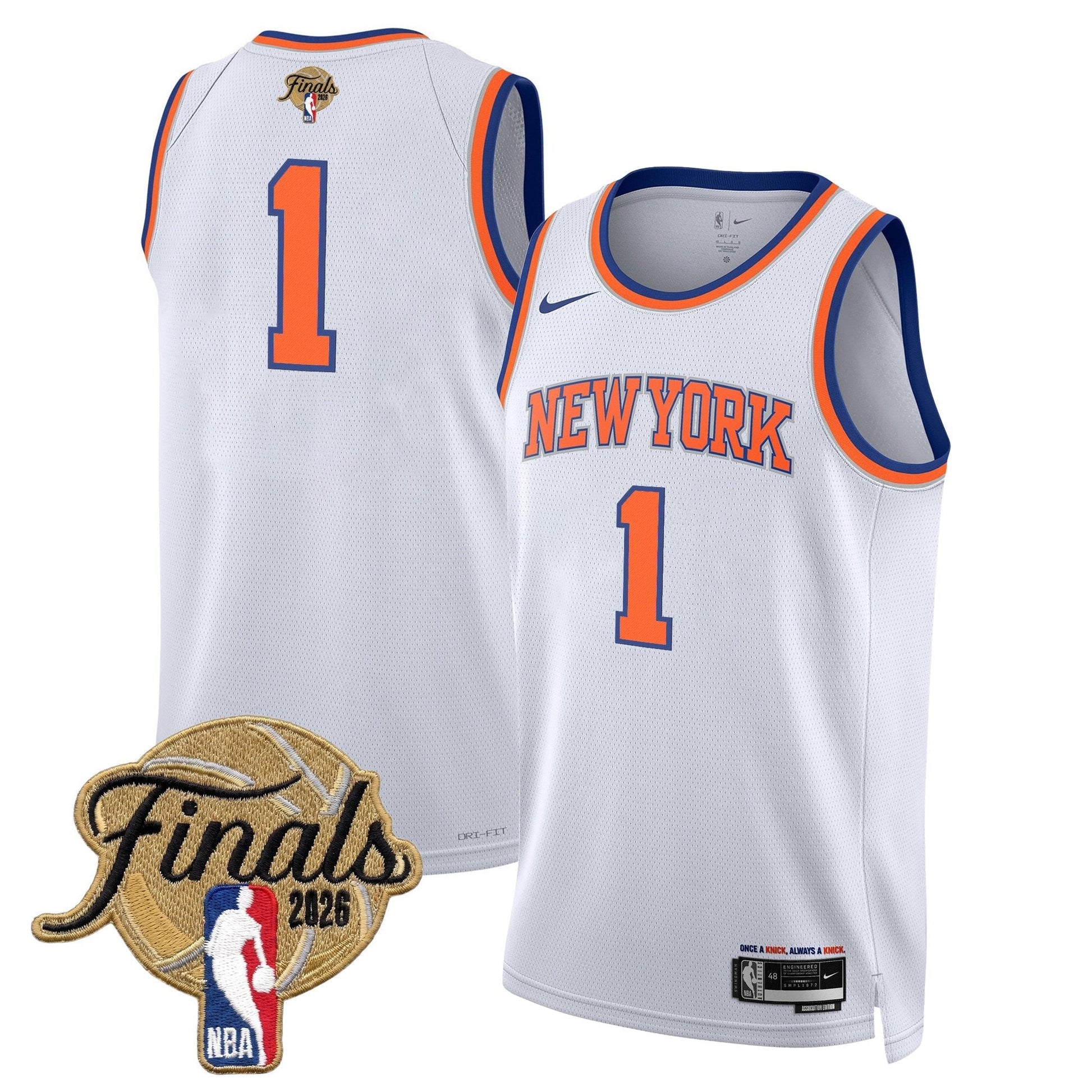 NYK Men's 2026 Champion Swingman Jersey - All Stitched