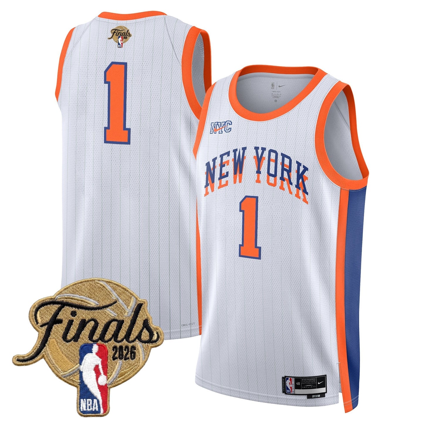 NYK Men's 2026 Champion Swingman Jersey - All Stitched