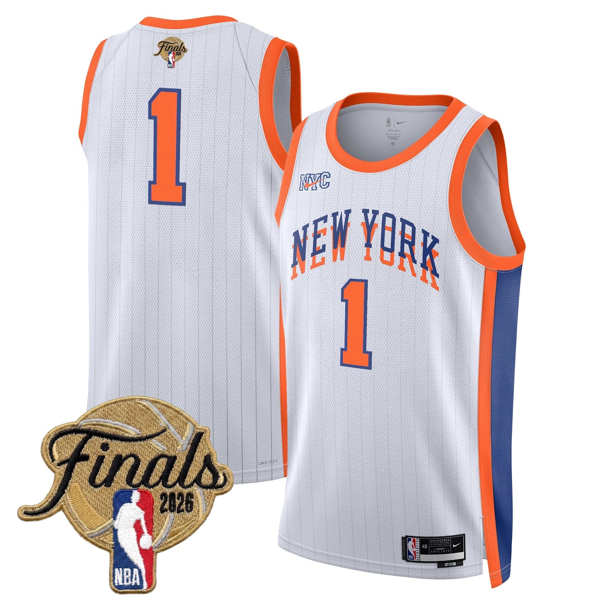 NYK Men's 2026 Champion Swingman Jersey - All Stitched