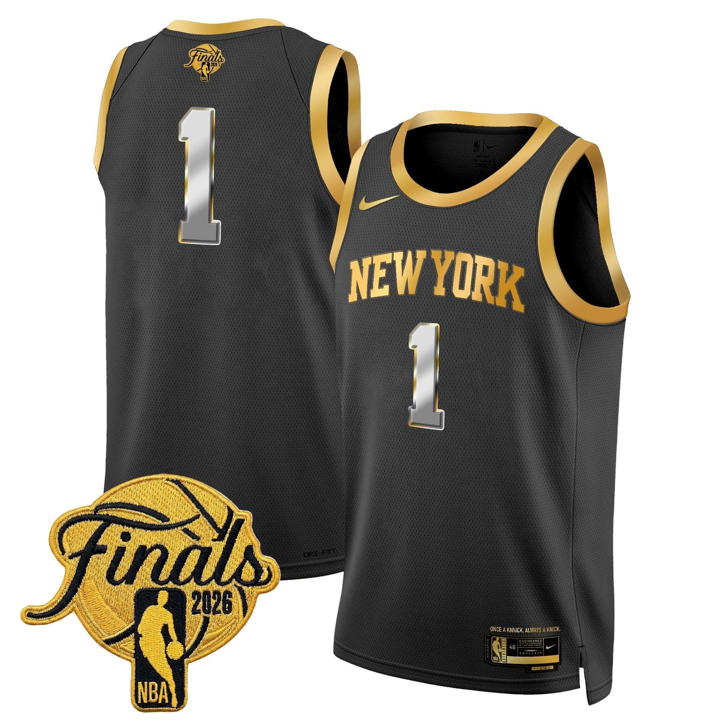 NYK Men's 2026 Champion Swingman Jersey - All Stitched