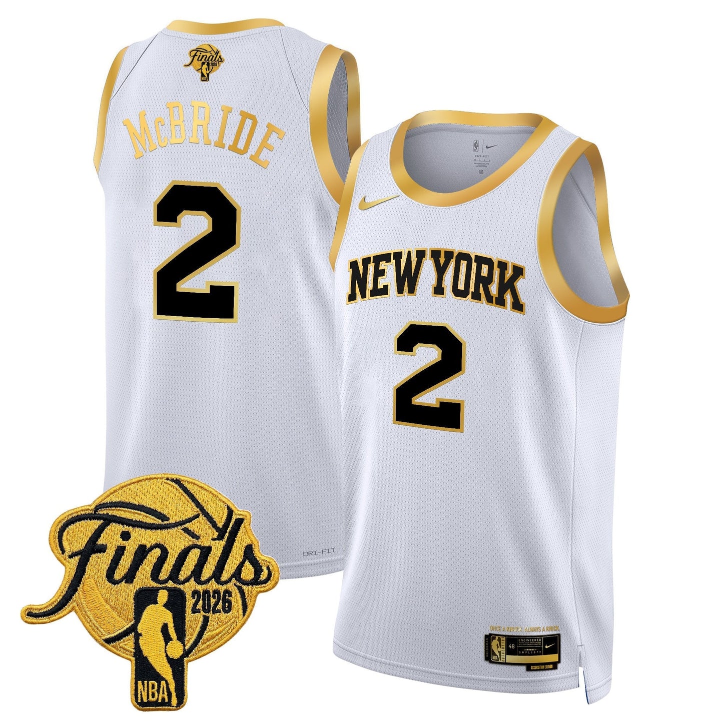 NYK Men's 2026 Champion Swingman Jersey - All Stitched