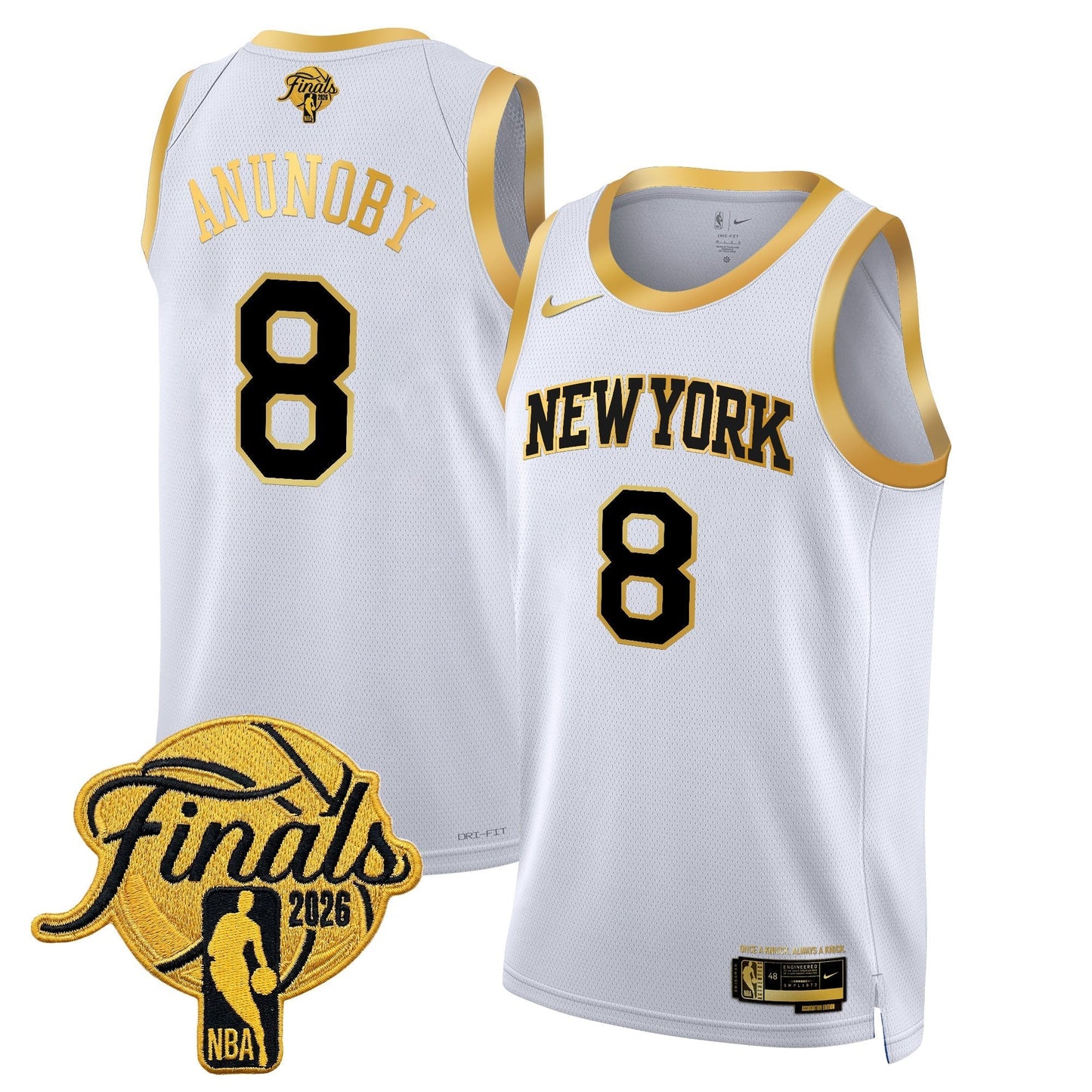 NYK Men's 2026 Champion Swingman Jersey - All Stitched