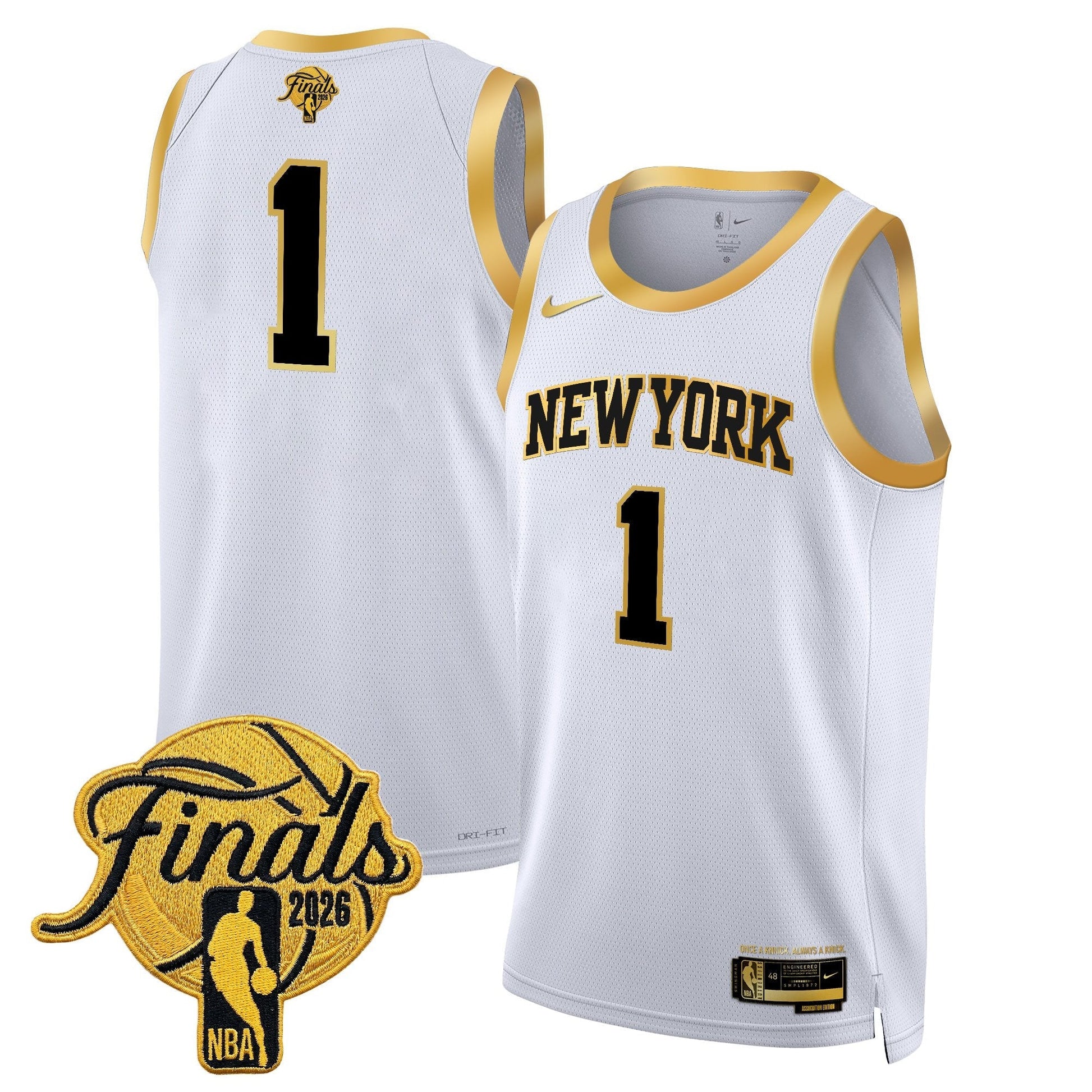 NYK Men's 2026 Champion Swingman Jersey - All Stitched