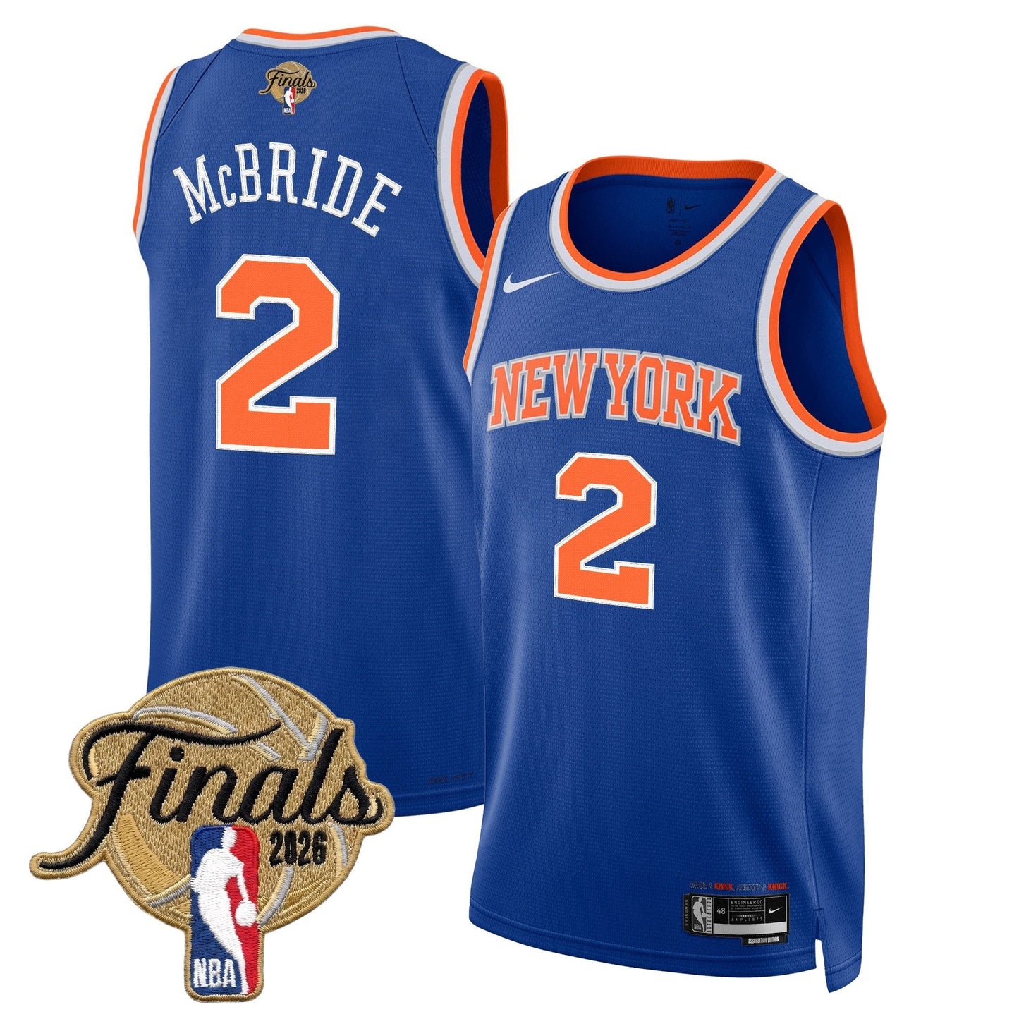 NYK Men's 2026 Champion Swingman Jersey - All Stitched