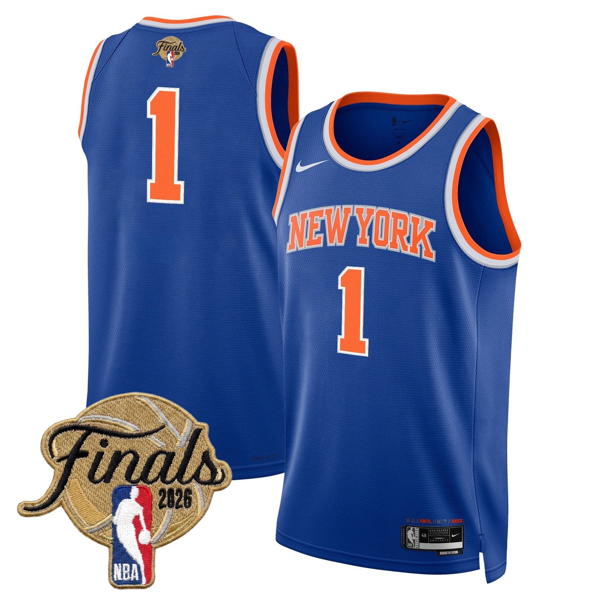 NYK Men's 2026 Champion Swingman Jersey - All Stitched