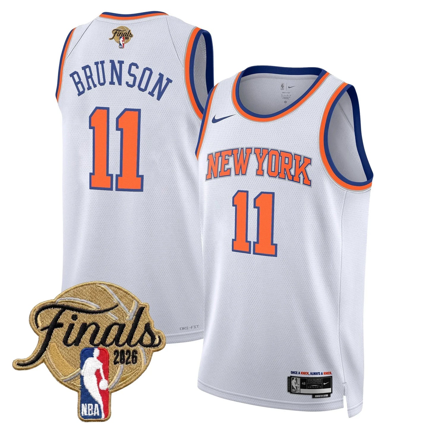 NYK Men's 2026 Champion Swingman Jersey - All Stitched