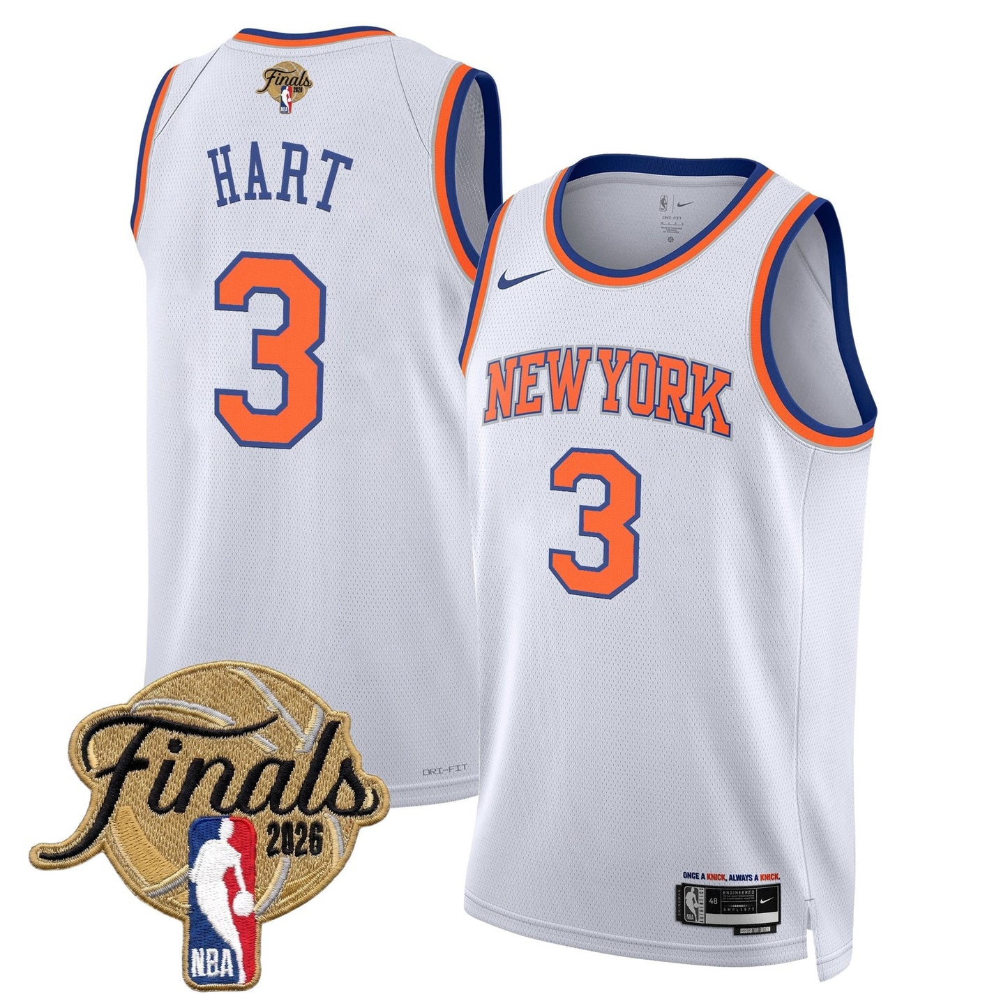 NYK Men's 2026 Champion Swingman Jersey - All Stitched