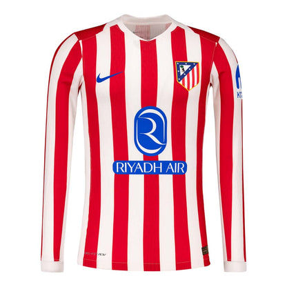 Atletico Madrid 25/26 Home Jersey - Long Sleeve