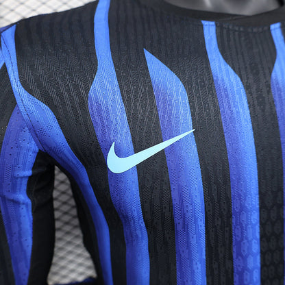 Inter Milan Home 2025/2026 Player Jersey - Long Sleeve